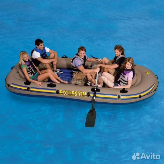 Надувная лодка Excursion-5-Set пятиместная intex