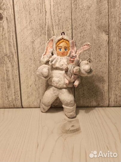 Елочные игрушки из ваты СССР