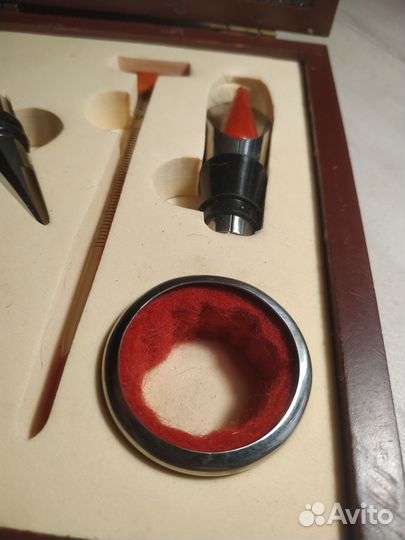 Подарочный винный набор деревянной коробке Сомелье