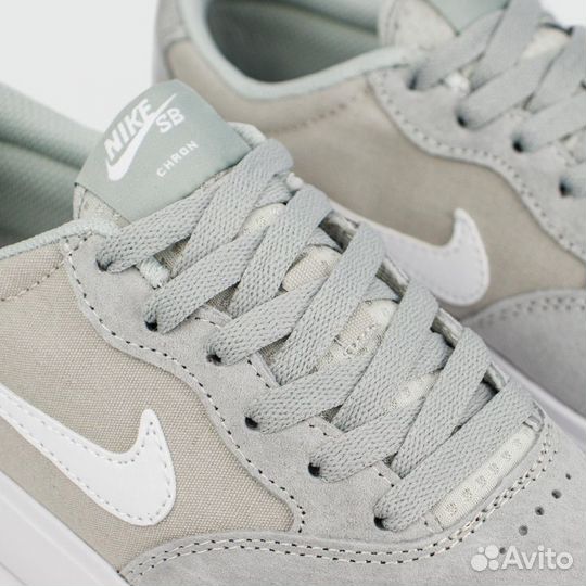Кеды Nike SB Chron Suede Grey White