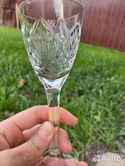 Хрустальные фужеры и рюмки