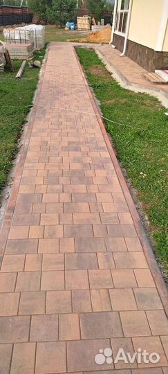 Укладка тротуарной плитки,укладка брусчатки,бордюр