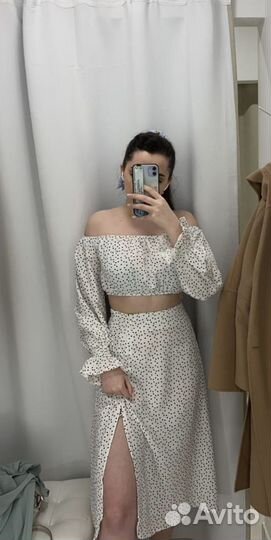 Комплект топ и юбка летние