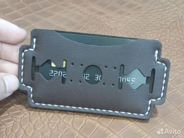 Кардхолдер из натуральной кожи