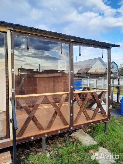 Мягкие окна для беседки