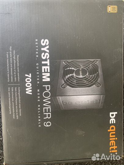 Блок питания be quiet system power 9 700w