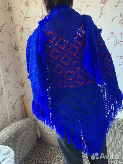 Шаль вязаная крючком