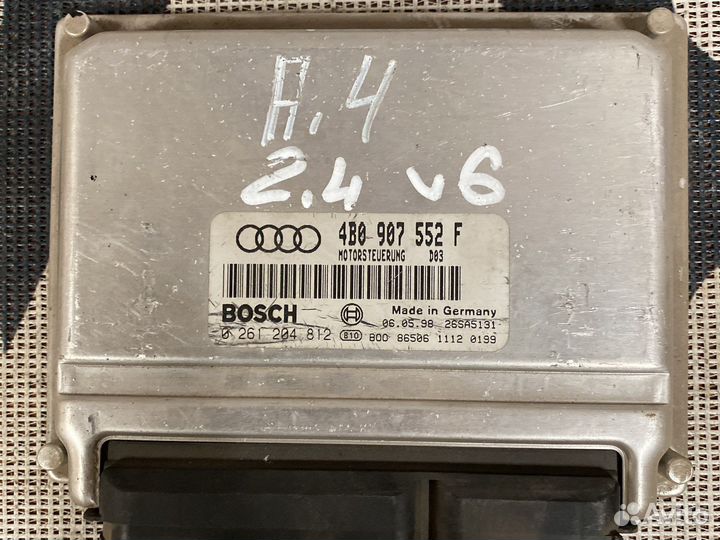 Блок управления двигателем Audi 4B0907552F