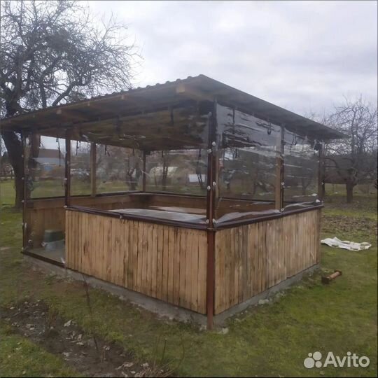 Мягкие окна на летнее кафе