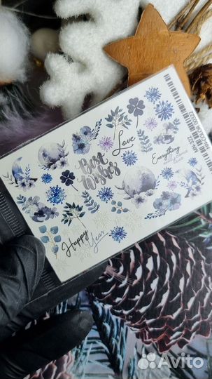 Слайдеры для ногтей (зима 9)