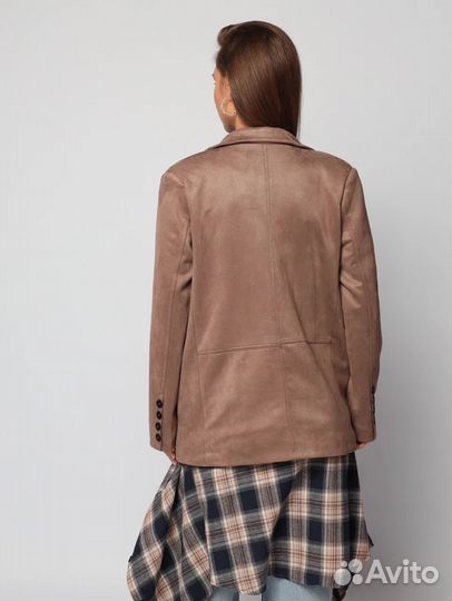 Пиджак из искусственной замши