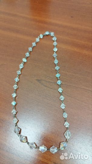 Винтажные бусы Аврора Бореалис. Безель