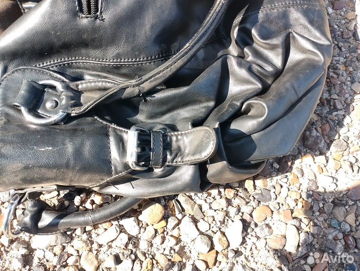 Сумка женская натуральная кожа черная