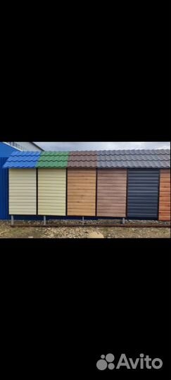 Металлический Евро брус, блок-хаус, профнастил