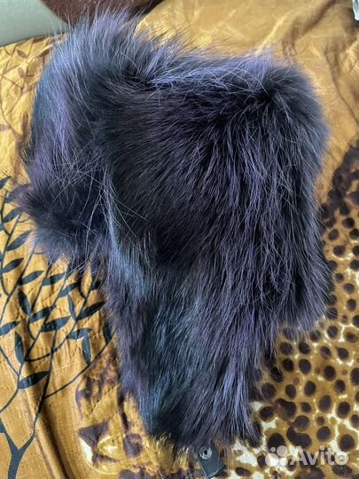 Шапка ушанка натуральный мех