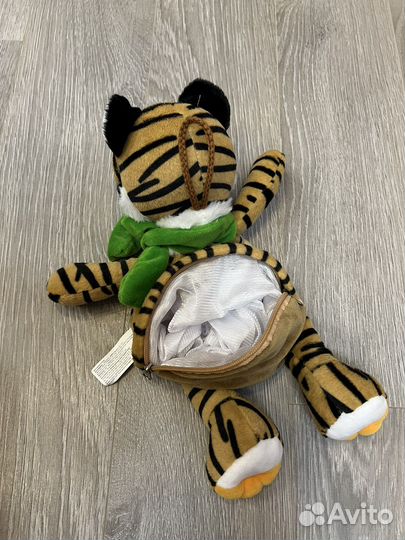 Мягкая игрушка тигр на молнии