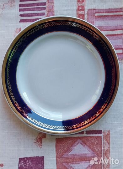 Тарелки кобальт СССР, Набор для чая Добруш