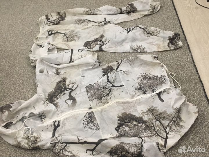 Маскировочный халат зимний