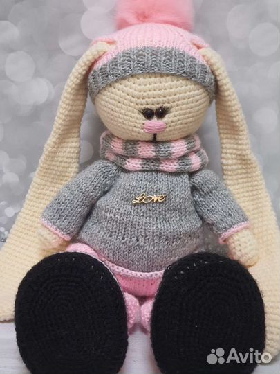 Вязаная Зайка Тильда