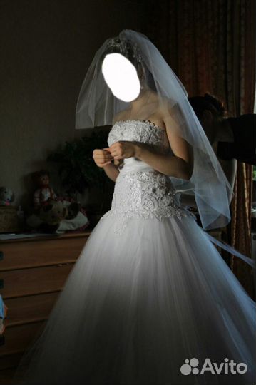 Нежное свадебное платье