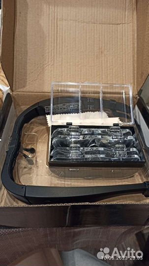 Очки лупа с подсветкой и 4мя линзами