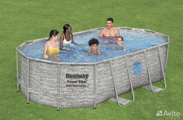 Каркасный бассейн прямоугольный