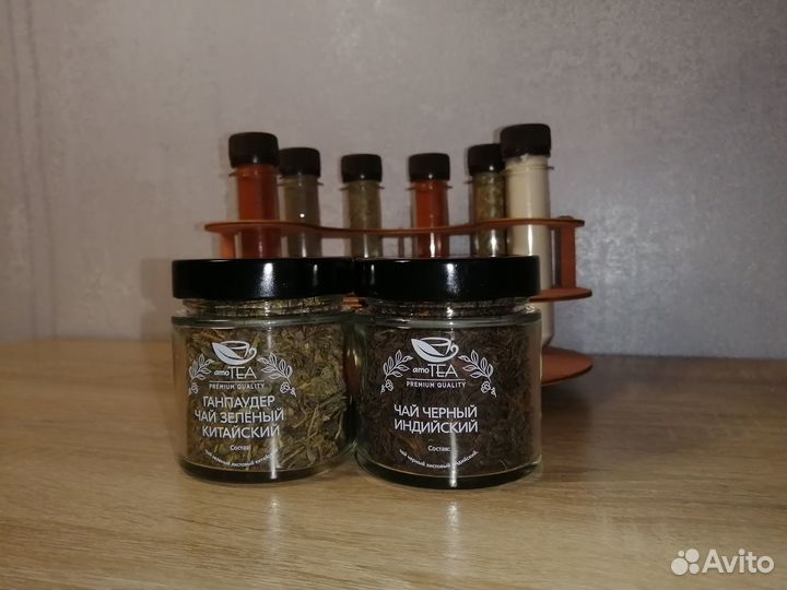 Подарочный набор - органайзер со специями и чаем