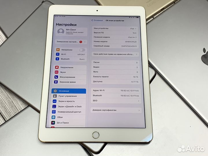 Хороший планшет iPad Air 2 16gb Wi-Fi