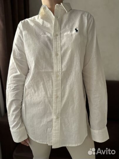 Льняная рубашка polo ralph lauren