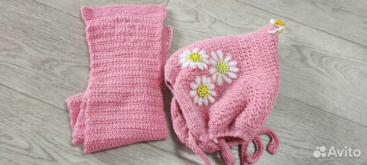 Шапка зимняя на девочку 2-3 года