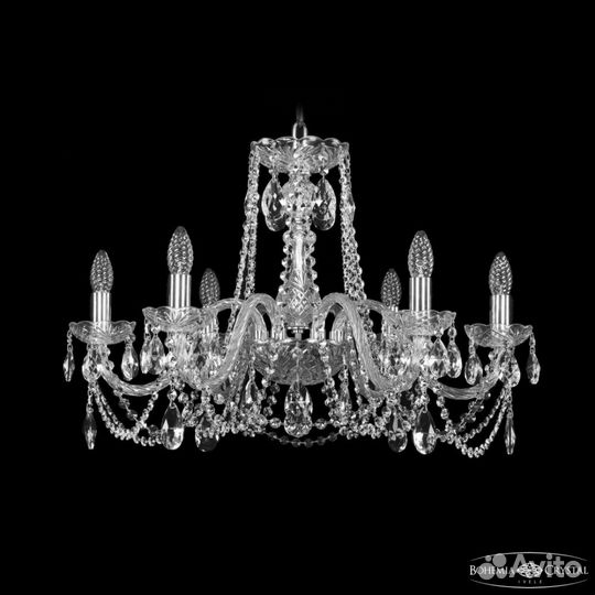Люстра хрустальная 1402/6/240 NiBohemia Ivele Crys