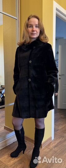 Шуба из стриженной норки 42 размер Verrici