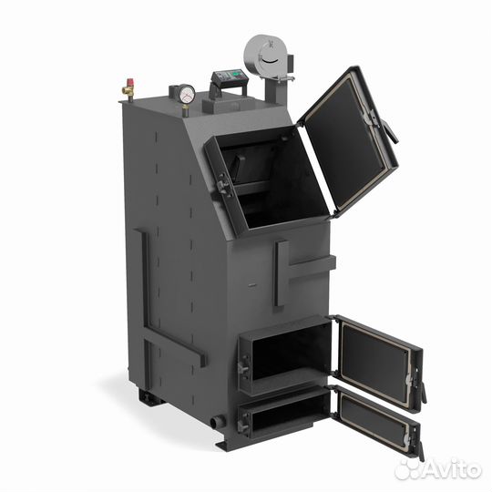 Твердотопливный котел длительного горения