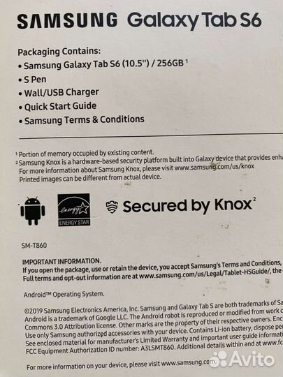 Samsung galaxy tab S6, 5G LTE стилус