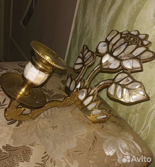 Подсвечник на стену с перламутром