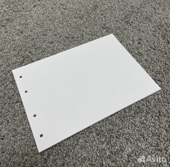 Листы для фотоальбома с кольцами а4