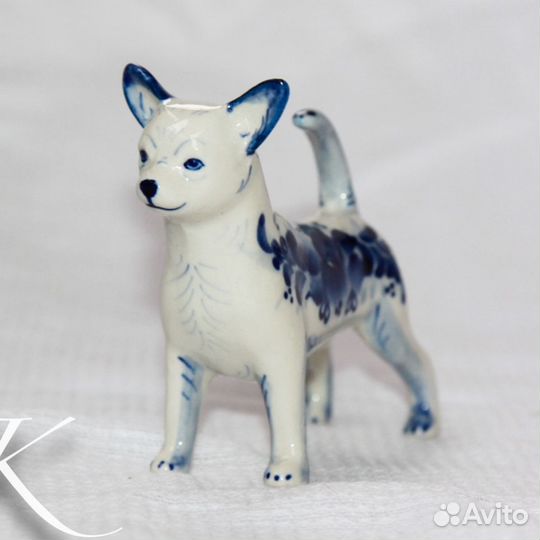 Чихуахуа статуэтка из фарфора