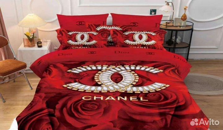 Белье постельное Брендовое, Евро размер, пр Турция