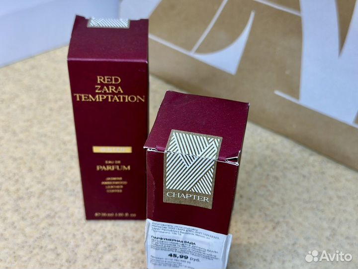 RED zara temptation winter 30 ML Оригинал