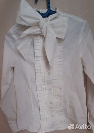 Новая белая рубашка Gulliver на рост 140 см