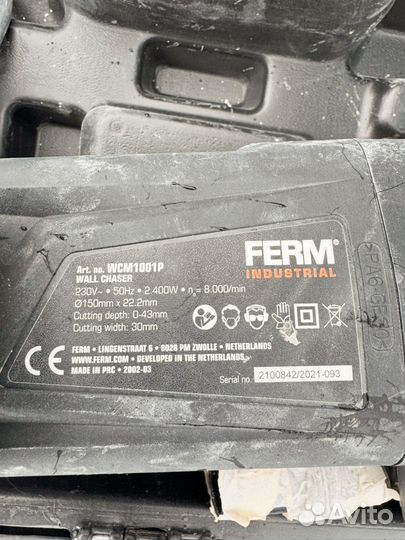 Штроборез ferm IND WCM1001P