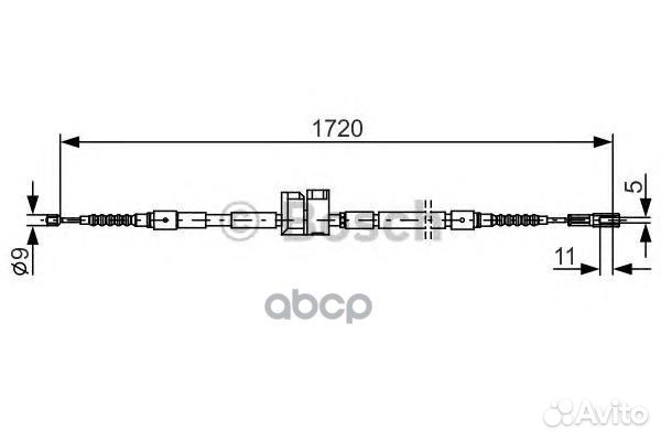 1 987 477 882 Трос ручного тормоза audi A8 -02