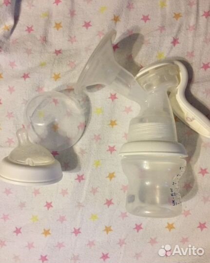 Молокоотсос ручной chicco + пакет для стерилизации