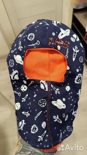 Шапка шлем для мальчика демисезонная