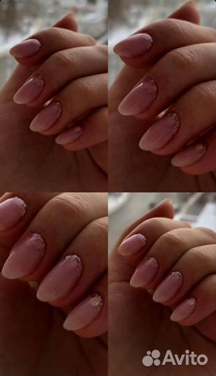 Маникюр покрытие гель лаком наращивание