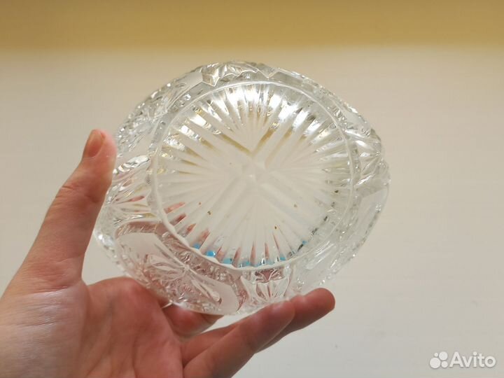 Хрустальная ваза салатник конфетница СССР