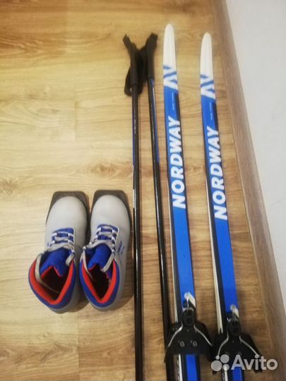 Беговые лыжи 160+ботинки