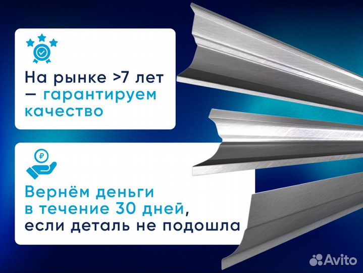 Комплект порогов для всех авто с доставкой