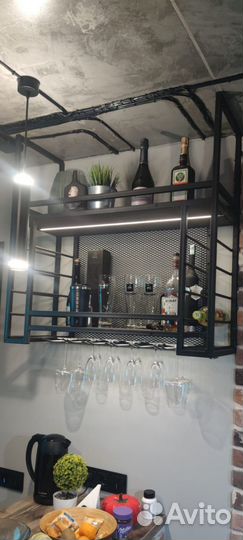 Мебель в Лофт стиле барная полка