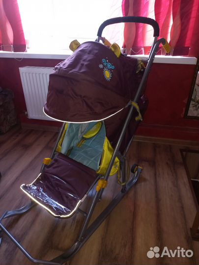 Детские санки коляска